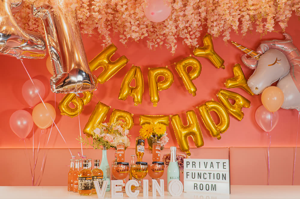 VECINO Fiesta birthday party setup